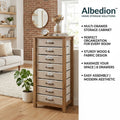 Albedion™ 8-Drawer Everyday Linen Storage Tower